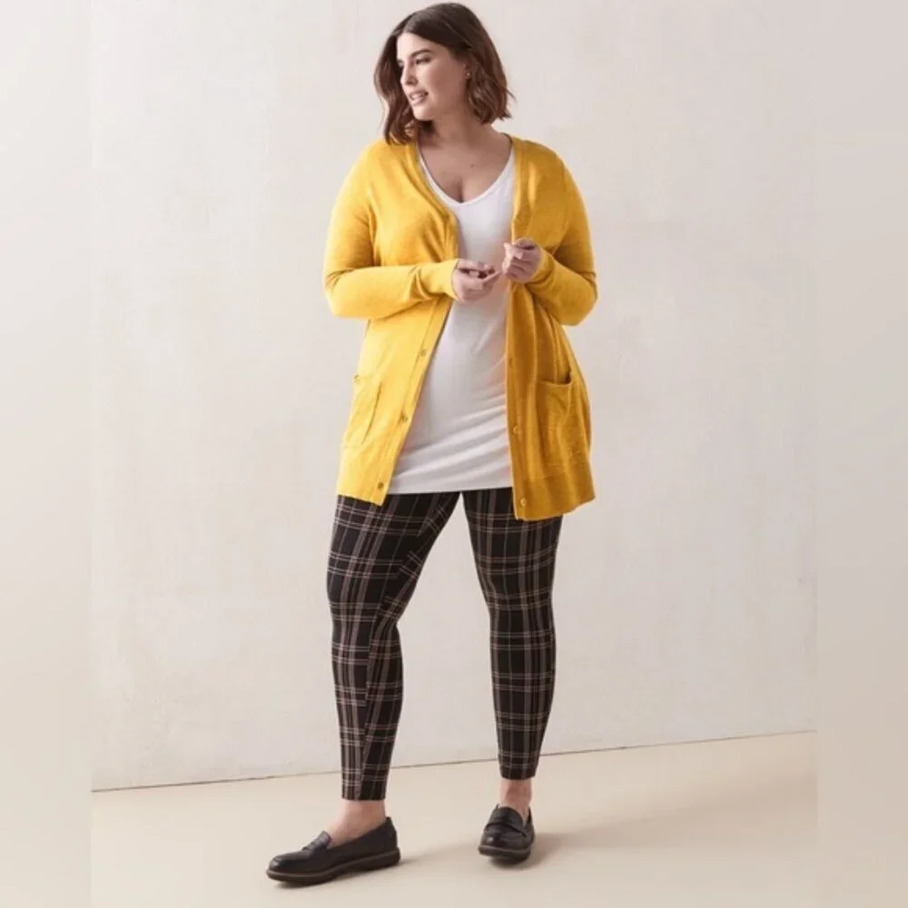 Pennington’s Fashion Plaid-Printed Leggings - In Every Story Size 2x - Picture 2 of 12